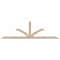 Ekena Millwork Richland Smooth Timber Gable Bracket, Douglas Fir, 96"W x 28"H x 3 1/2"D x 3 1/2"F, 7/12 Pitch GBW096X28X0404RIC00SDF - alternate 1